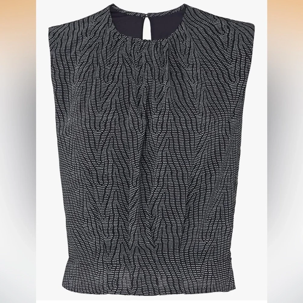 Derek Lam 10 Crosby Pleated Crinkle Blouse 44 6